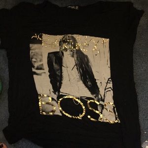 Black Tee W/ “Act Like A Lady Think Like A Boss”